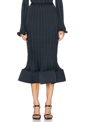 SIMKHAI Hollis Midi Skirt in Black - Black. Size 0 (also in ).