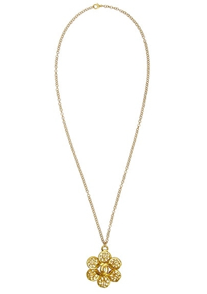 chanel Chanel 1995 Coco Mark Necklace in Gold - Metallic Gold. Size all.
