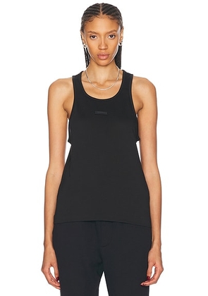 Fear of God ESSENTIALS Tank Top in Black - Black. Size S (also in XS).
