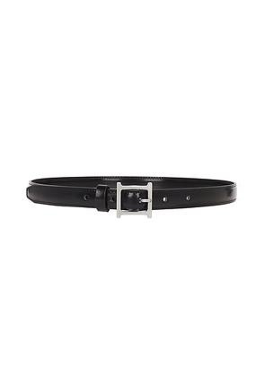 Helsa Logo Mini Waist Belt in Black - Black. Size L (also in XL).