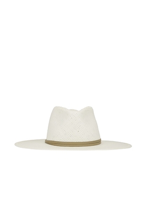 Janessa Leone Jude Hat in Bleach - White. Size L (also in S).