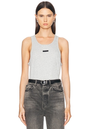 Fear of God ESSENTIALS Tank Top in Light Heather Gray - Grey. Size XS (also in XXS).