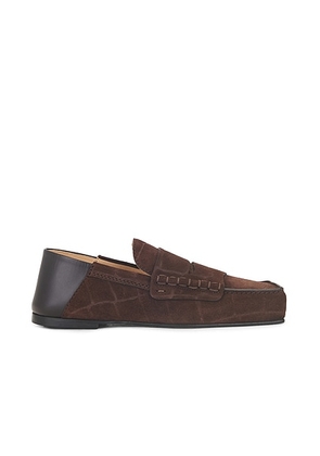 JACQUEMUS Les Mocassins Carre in Dark Brown - Chocolate. Size 37 (also in 38, 39).