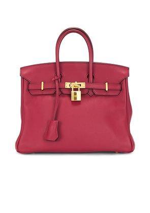 hermes Hermes Swift Birkin 25 Handbag in Rouge Grenat - Red. Size all.