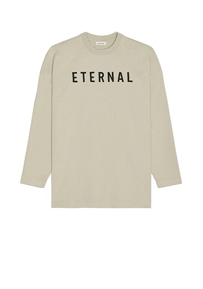 Fear of God Eternal Long Sleeve Tee in Dove Grey - Light Grey. Size L (also in M, XL/1X).