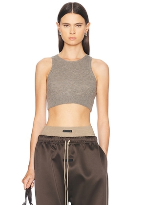 Fear of God ESSENTIALS Sport Tank Top in Heather Grey - Grey. Size XL (also in ).