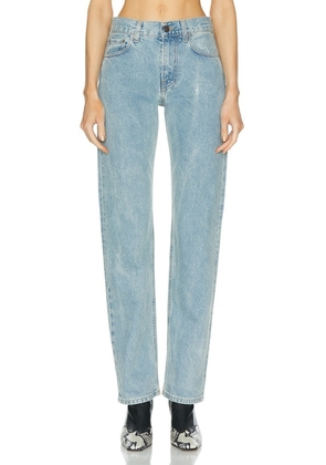 Haikure Cleo Slim Straight Jeans in Bleach Blue - Denim-Light. Size 29 (also in ).