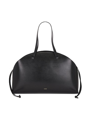 Jil Sander Curve Large Shoulder Bag in Black - Black. Size all.