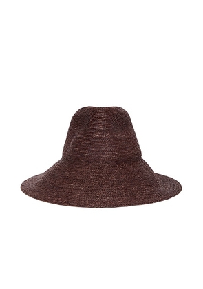 Janessa Leone Colette Hat in Chocolate - Brown. Size L (also in ).