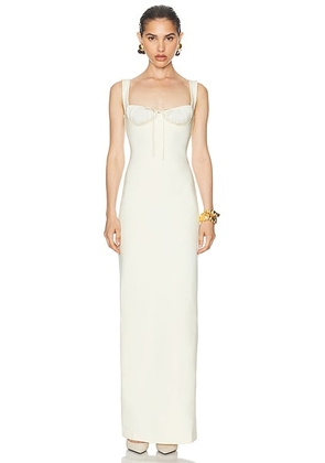 Helsa The Yasmin Dress in Baby Yellow - Yellow. Size L (also in M, XL).