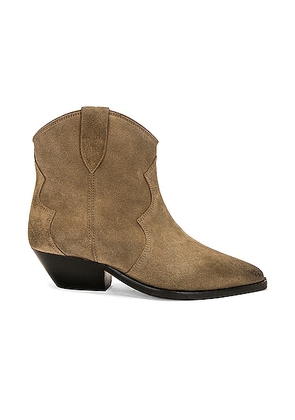 Isabel Marant Dewina Washed Iconic Boot in Taupe - Taupe. Size 36 (also in ).