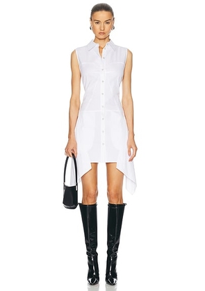 Helmut Lang Bustier Dress in White - White. Size 0 (also in 2).