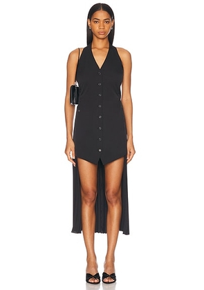 Helmut Lang Halter Vest Dress in Black - Black. Size 0 (also in 2, 4, 6, 8).