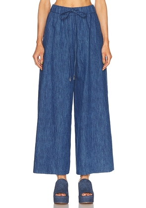 Gabriela Hearst Gelos Pant in Medium Blue - Blue. Size 36 (also in 38, 40).
