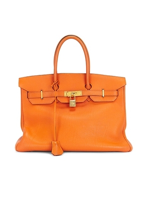 hermes Hermes Togo Birkin 35 Handbag in Orange - Orange. Size all.