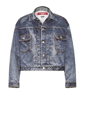 Junya Watanabe x Levi's Inkjet Print BerBerJin Jacket in Indigo - Blue. Size M (also in ).