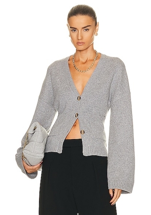 Helsa Sanna Cardigan in Heather Grey - Grey. Size L (also in ).