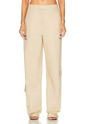 Helsa Chino Cargo Trousers in Khaki - Tan. Size L (also in XL).