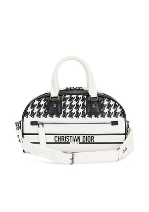 dior Dior Vibe Zip Bowling Bag in Black & White - Black,White. Size all.