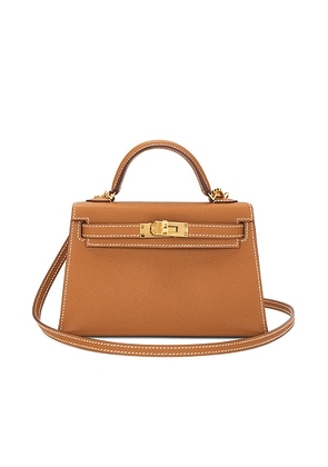 hermes Hermes Epsom Kelly 20 Handbag in Gold - Brown. Size all.