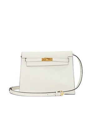 hermes Hermes Evercolor Kelly Danse Shoulder Bag in Blanc - White. Size all.