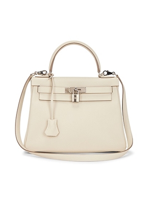 hermes Hermes Togo Kelly 28 Retourne Handbag in Craie - Cream. Size all.