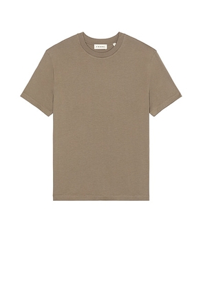 FRAME Light Cotton Tee in Smoky Mocha - Brown. Size S (also in ).