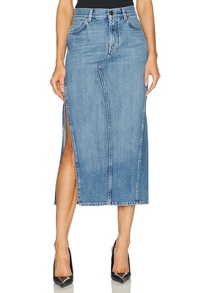 Givenchy Long Denim Skirt in Medium Blue - Blue. Size 34 (also in 36, 38, 40).