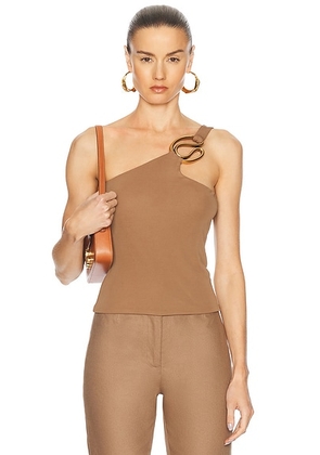 Cult Gaia Ania Top in Monte - Beige. Size L (also in ).
