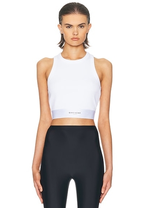 Givenchy Cropped Tank Top in White - White. Size S (also in XS).