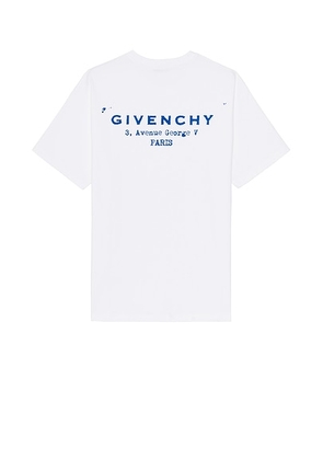 Givenchy Regular Fit Tee in White - White. Size L (also in XL/1X, XXL/2X).
