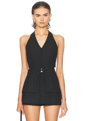 Cult Gaia Helio Top in Black - Black. Size 4 (also in 6, 8).