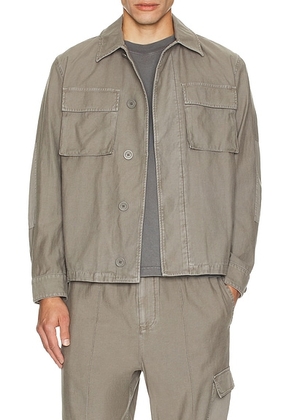 Helmut Lang Garment Dyed Utility Jacket in Stone - Grey. Size L (also in XL/1X).