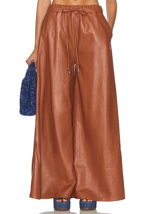 Gabriela Hearst Gelos Pant in Cognac - Brown. Size 36 (also in 38).