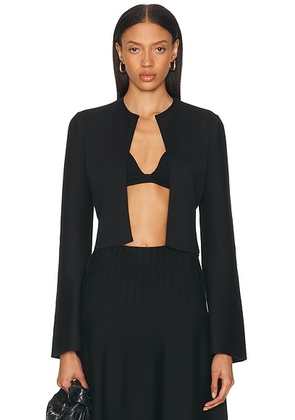 Gabriela Hearst Antheia Crop Jacket in Black - Black. Size L (also in ).