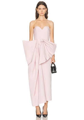 Givenchy Long Bustier Bow Dress in Light Pink - Pink. Size 36 (also in ).
