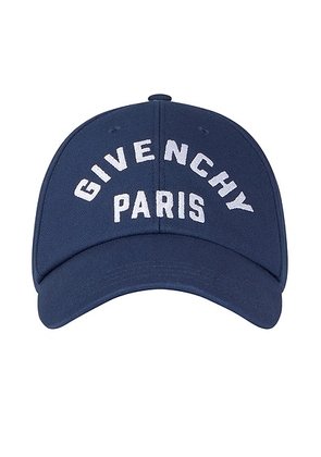 Givenchy Canvas Logo Hat in Navy - Blue. Size all.