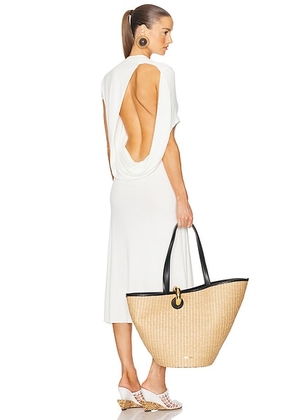 JACQUEMUS La Robe Salerno in White - White. Size XL (also in ).