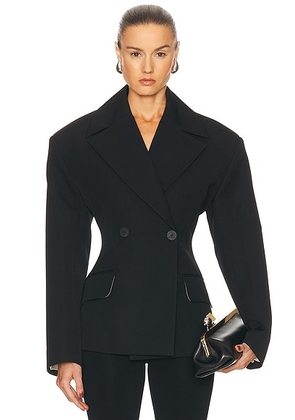 JACQUEMUS La Veste Norma in Black - Black. Size 34 (also in ).