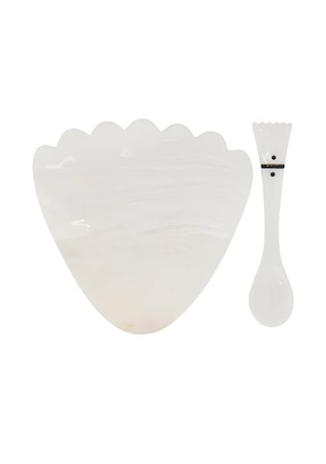 Gohar World Mother Of Pearl Caviar Service Set in Mother Of Pearl - White. Size all.