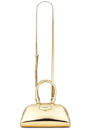 Givenchy Mini Antigona East West Bag in Golden - Metallic Gold. Size all.