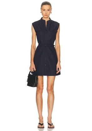 FRAME The Safari Dress in Navy - Navy. Size M (also in ).