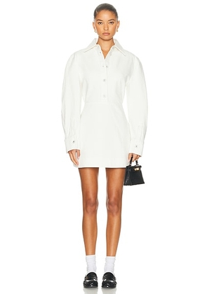 Givenchy Short Denim Dress in Off White - Ivory. Size 34 (also in 36, 38, 40).