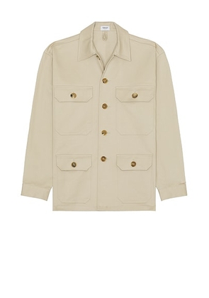 Ghiaia Cashmere Safari Jacket in Sand - Beige. Size L (also in M, S).