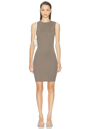 FLORE FLORE Esme Dress in Mushroom - Grey. Size L (also in M, S, XS).