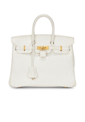 hermes Hermes Epsom Birkin 25 Handbag in White - White. Size all.