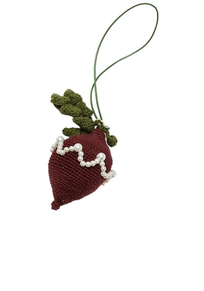 Gohar World Beet Crochet Bag Charm in Beet - Purple. Size all.