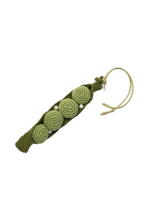 Gohar World Bean Crochet Bag Charm in Bean - Green. Size all.