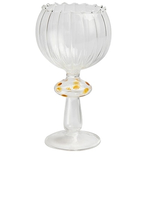 Gohar World Istanbul Wine Glass in Amber - Neutral. Size all.
