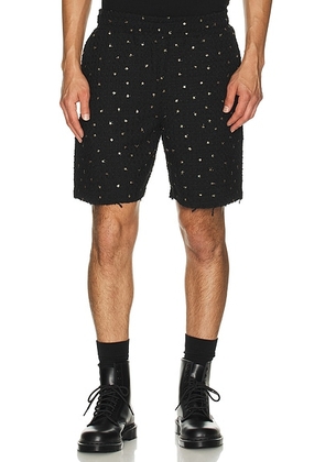 Honor The Gift Beaded Shorts in Black - Black. Size L (also in XL/1X).